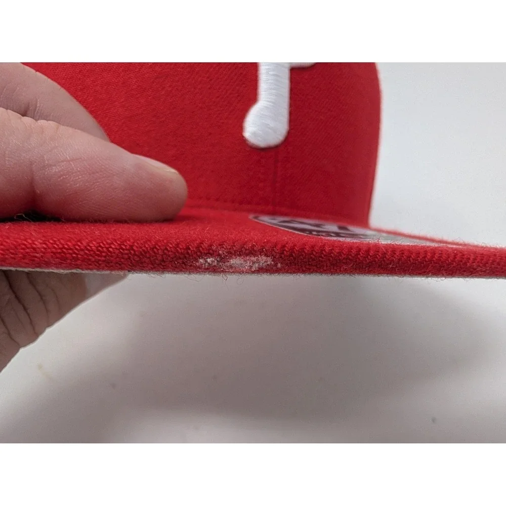 Philadelphia Phillies Hat Cap Snap Back Mens One Size Red MLB Baseball '47